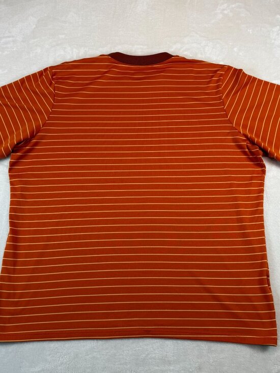 Patagonia Capilene Mens L Striped Technical Crewneck T-Shirt Orange Performance - Picture 10 of 10